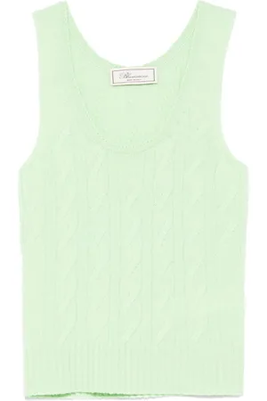 BLUMARINE Oberteil mit Zopfmuster
