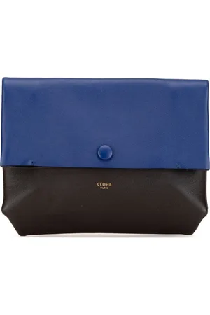 Céline 2012-2018 zweifarbige All Soft Clutch aus Leder