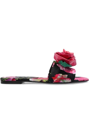 Dolce & Gabbana Pantoletten mit Blumenmotiv