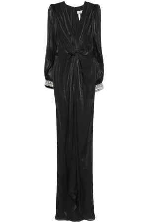 NISSA Plissiertes Maxikleid mit Twist-Detail