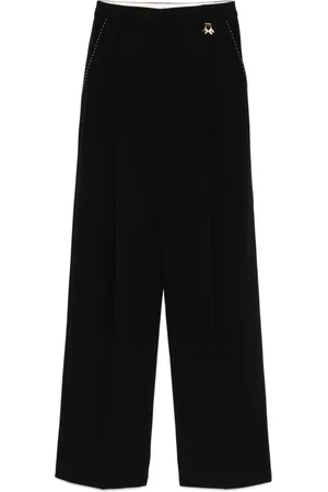 Elisabetta Franchi Hose aus Krepp mit Kontrastnähten