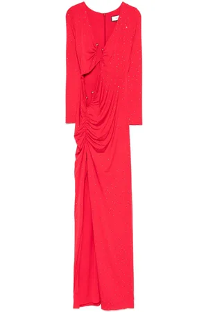 NISSA Maxikleid mit Kristallverzierung