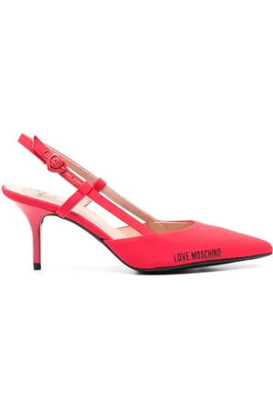 Moschino Pumps mit Logo-Print 75mm
