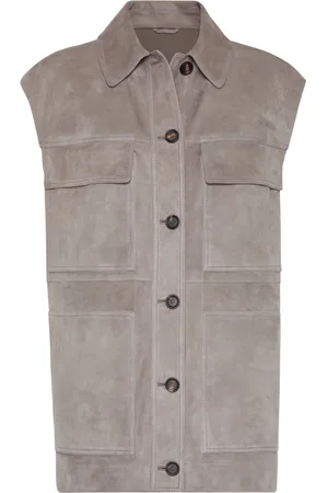 Brunello Cucinelli Weste aus Wildleder