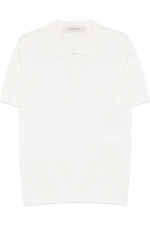Golden Goose Poloshirt mit Argyle-Intarsienstrick