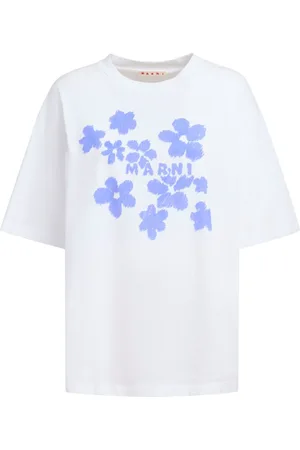 Marni T-Shirt mit Blumen-Print