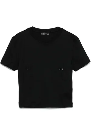 MUGLER T-Shirt mit Piercing
