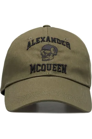 Alexander McQueen Baseballkappe mit aufgesticktem Totenkopf