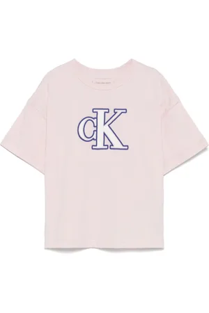 Calvin Klein T-Shirt mit beflocktem Monogramm