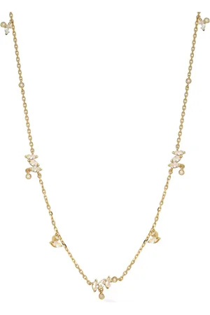Lark & Berry 14kt Veto Gelbgoldhalskette mit Diamanten