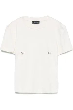MUGLER T-Shirt mit Piercing