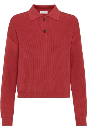 Brunello Cucinelli Geripptes Poloshirt