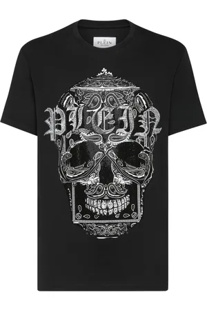 Philipp Plein Paisley Skull T-Shirt