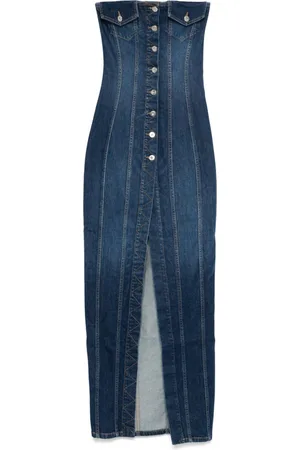 Monot Jeans-Maxikleid