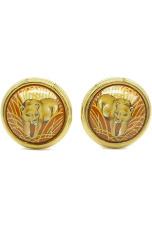 Hermès 2000s Cloisonné Ohrclips