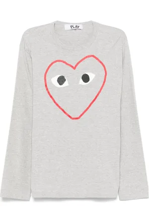 Comme des Garçons T-Shirt mit Herzkonturen-Print