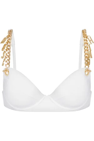 Moschino Bikinioberteil mit Ketten