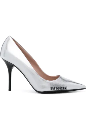 Moschino Pumps mit Logo-Print 90mm