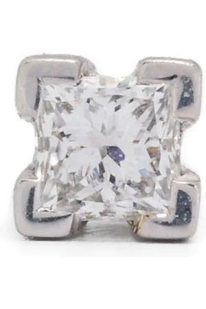 Maria Black 14K white gold Modular diamond stud earrings
