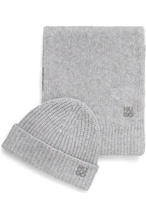HUGO BOSS Besticktes Beanie-Set