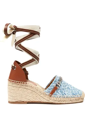 Stella McCartney Gaia Boucle-Espadrilles aus Denim