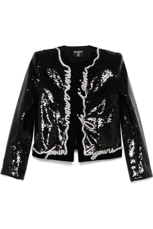 Balmain Jacke mit Love Letter-Print