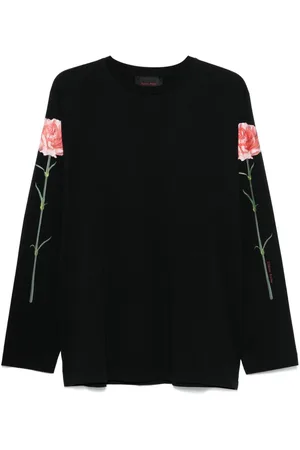 Simone Rocha Langarmshirt mit Nelken-Print