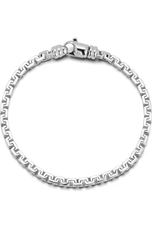 Mateo Square Link Armband aus Sterlingsilber