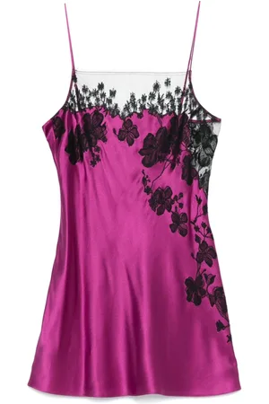 CARINE GILSON Camisole-Kleid mit Spitzendetail