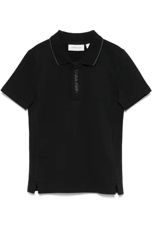 Calvin Klein Poloshirt aus Pikee mit Logo-Stickerei