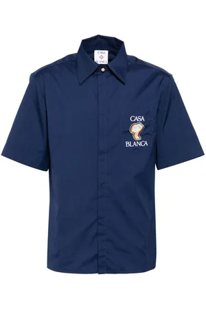 Casablanca Hemd mit Logo-Stickerei