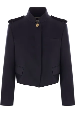 Chloé Cropped-Jacke mit Schulterklappen