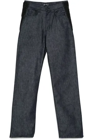 MUGLER Straight-Leg-Jeans mit Schnürung