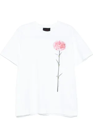 Simone Rocha T-Shirt mit Nelken-Print