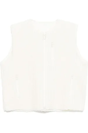 Issey Miyake Fleeceweste mit Falten
