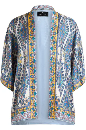 Etro Jacke aus Seide mit Paisley-Print