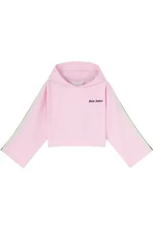 Palm Angels Cropped-Hoodie mit Print