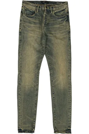 Purple Brand Sand Dune Cross "DK Indigo" Skinny-Jeans