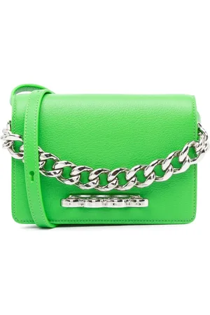 Alexander McQueen 2020-2024 Four Ring Knuckle Satchel-Tasche aus Kalbsleder