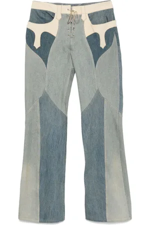 Marine Serre Ausgestellte Jeans