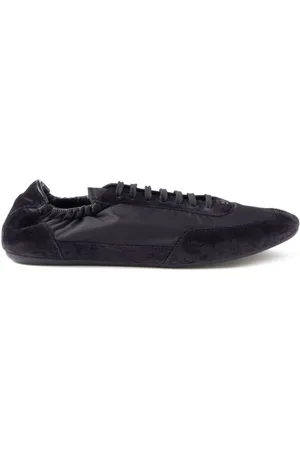 Prada Collapse Re-Nylon Sneakers aus Wildleder