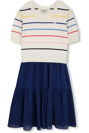 Sonia Rykiel Enfant Midikleid mit Streifendetail