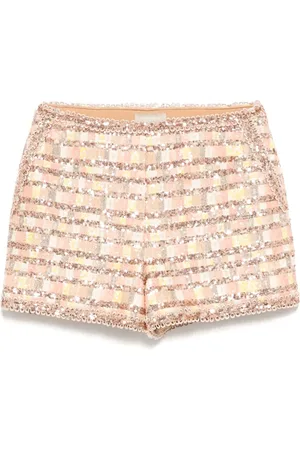 Elie saab Tweed-Shorts mit Pailletten