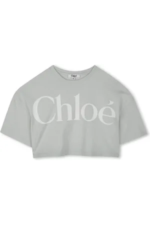 Chloé Cropped-T-Shirt mit Logo-Print