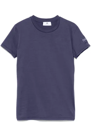 Elisabetta Franchi T-Shirt mit gummiertem Logo