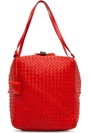 Bottega Veneta 2012-2023 Intrecciato Cube Schultertasche aus Nappaleder