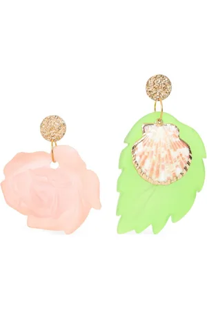 AMIR SLAMA Ohrringe mit Blumenapplikation