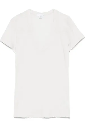James Perse Semi-transparentes Slub-T-Shirt
