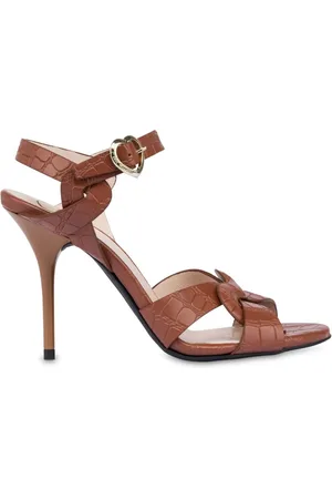 Moschino Sandalen mit Kroko-Effekt 100mm
