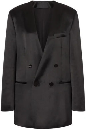Serafini Doppelreihiger Blazer ohne Revers